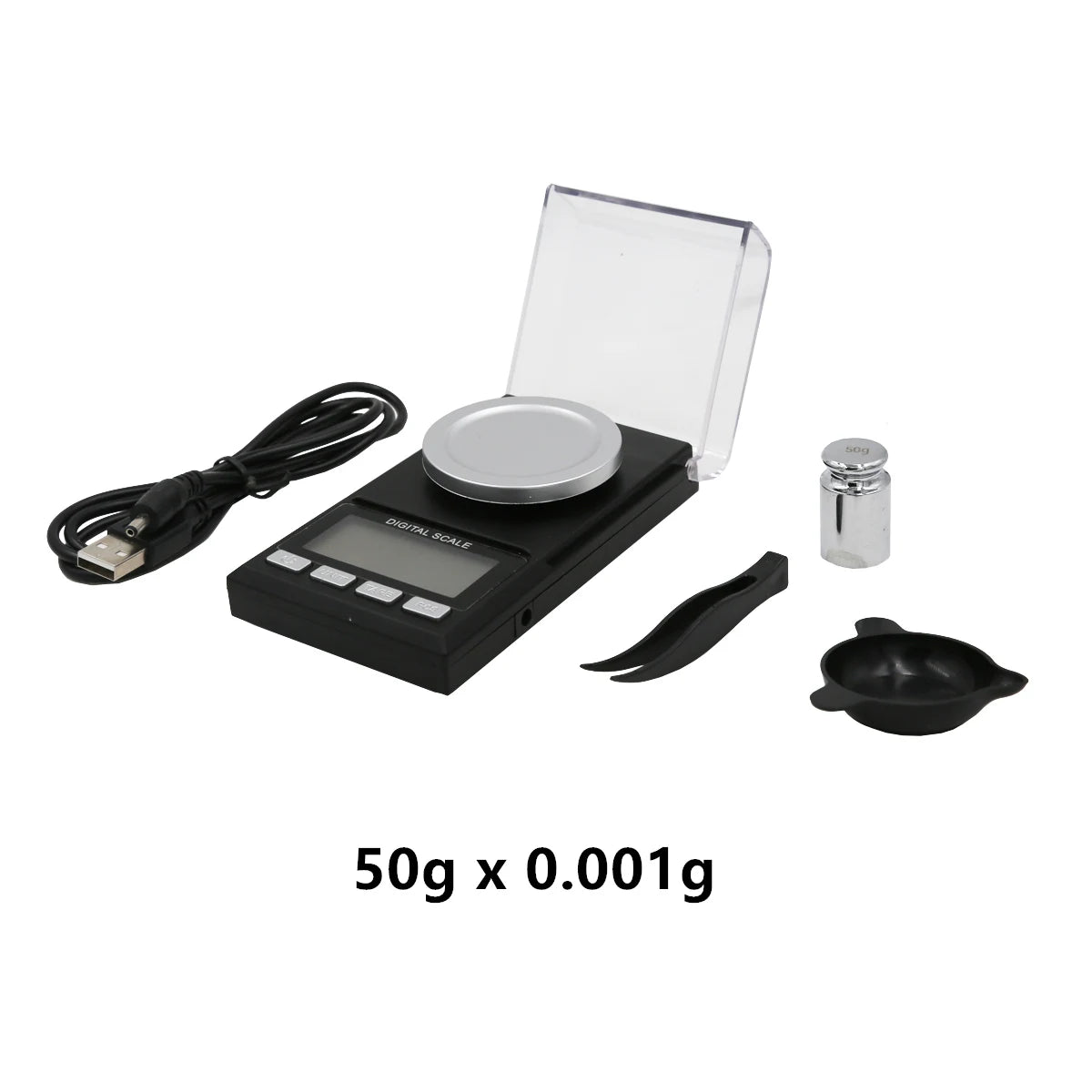 0.001g Digital Jewelry Scale 50/100g - Ultra-Precise 50g x 0.001g / CHINA