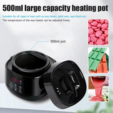 500ML Wax Warmer Digital Wax Heater &ndash; 360 Degree Heating