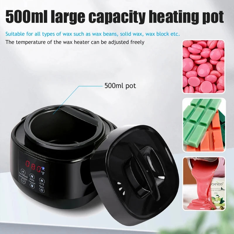 500ML Wax Warmer Digital Wax Heater &ndash; 360 Degree Heating