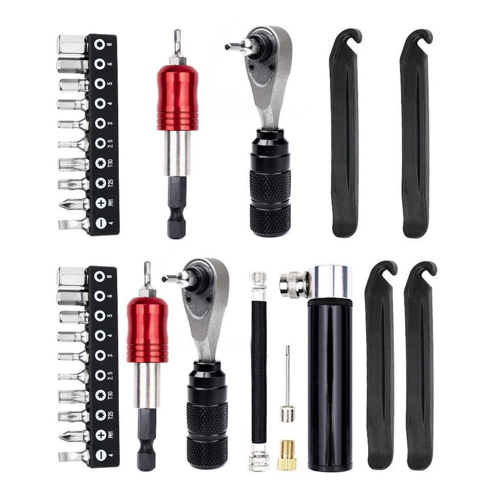 72-Tooth Ratchet Bike Tire Kit &ndash; Portable Tools Kit