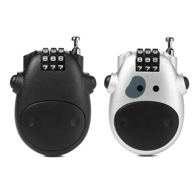 Κλειδαριά με Κωδικό και Ατσάλινο Καλώδιο για Ποδήλατο, Βαλίτσα, Κράνος, Τηλεσκοπικό Συρματόσχοινο