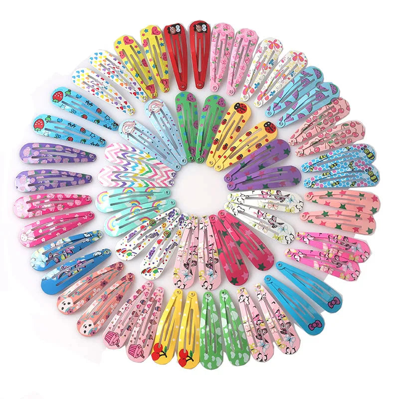 Cute Colourful Waterdrop Alloy Hairpins for Girls