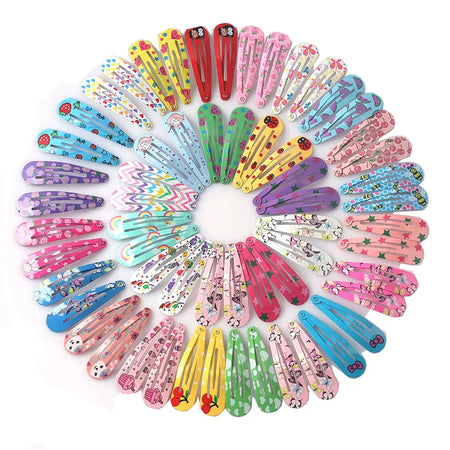 Cute Colourful Waterdrop Alloy Hairpins for Girls