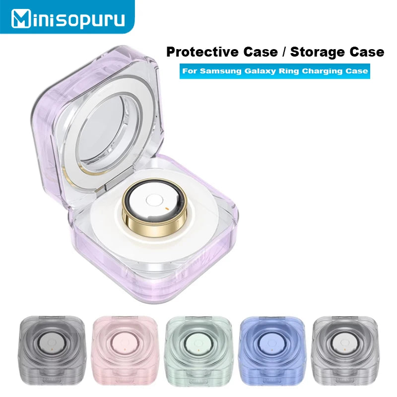 Capa de Carregamento Transparente de TPU Macio para Anel Galaxy