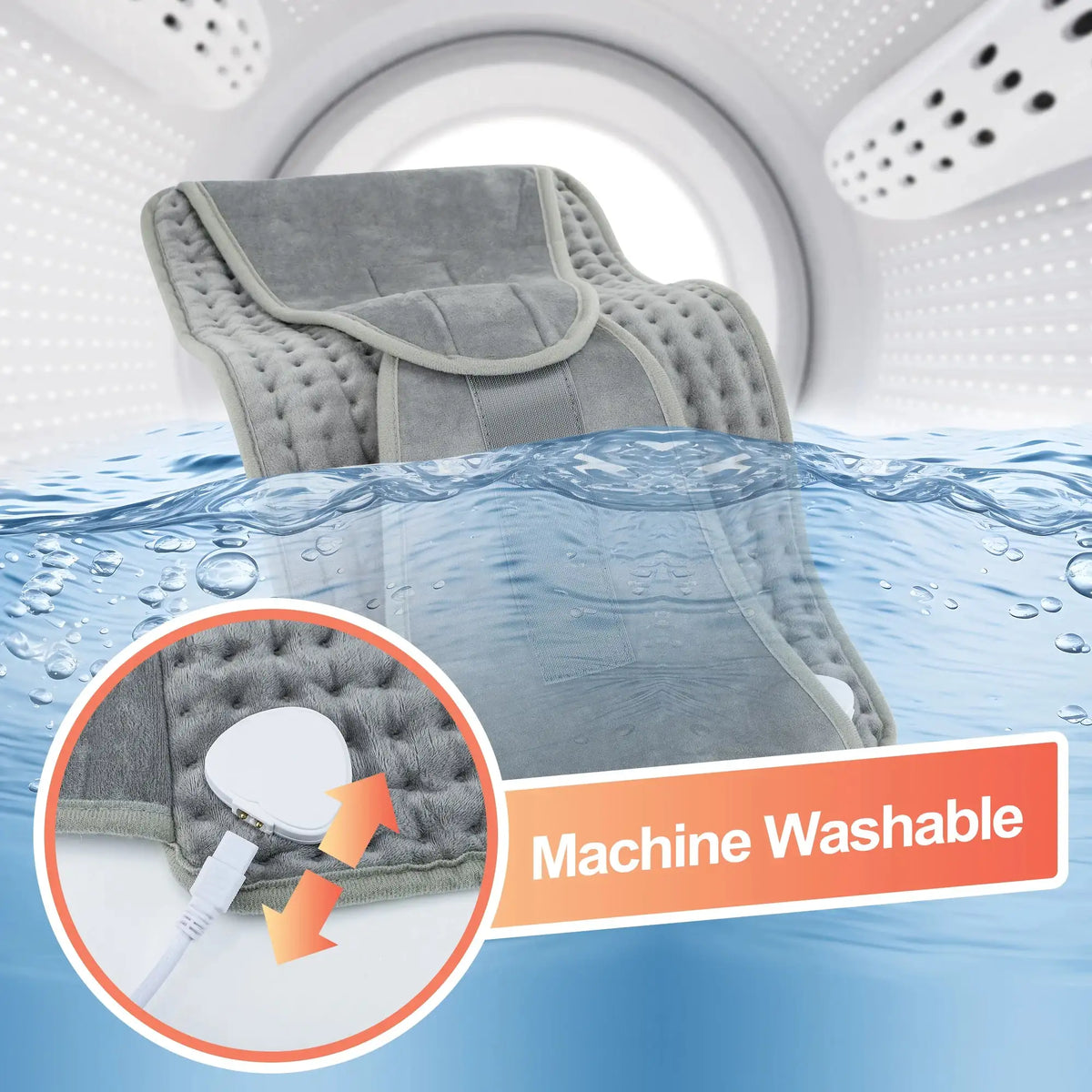 Electric Heating Waist Belt Warm Pad With Heat Control