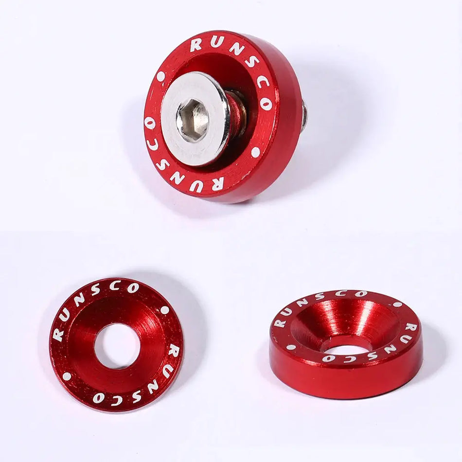 Concave Aluminum M8 Fender Washer Bolts For Honda Nissan BMW