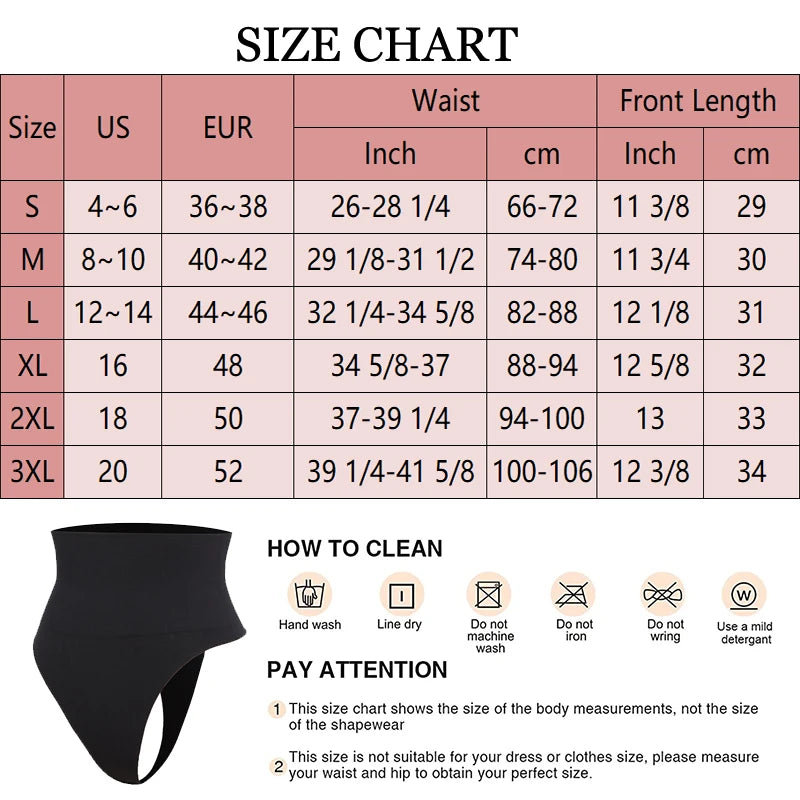 High Waist Thong Body Shaper with Tummy Control and Butt Lifter