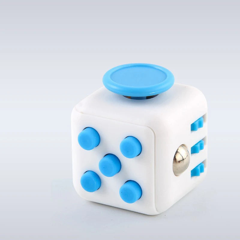 Solid Colour Fidget Decompression Dice for Stress Relief 6