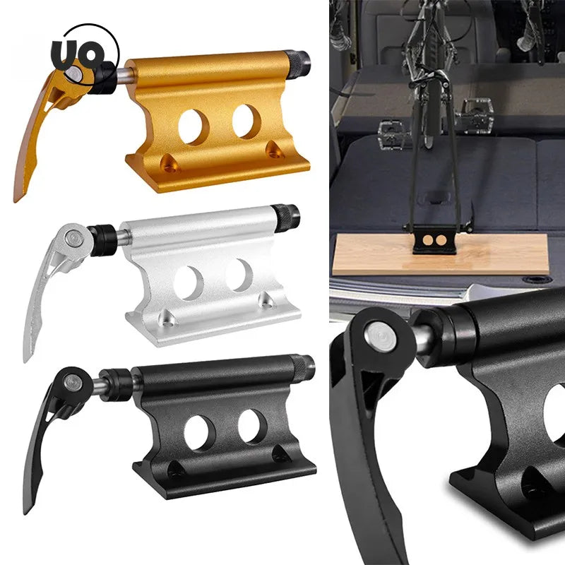 Bike Fork Mount With Quick Release Front Fork Clip for Luggage Rack Steel