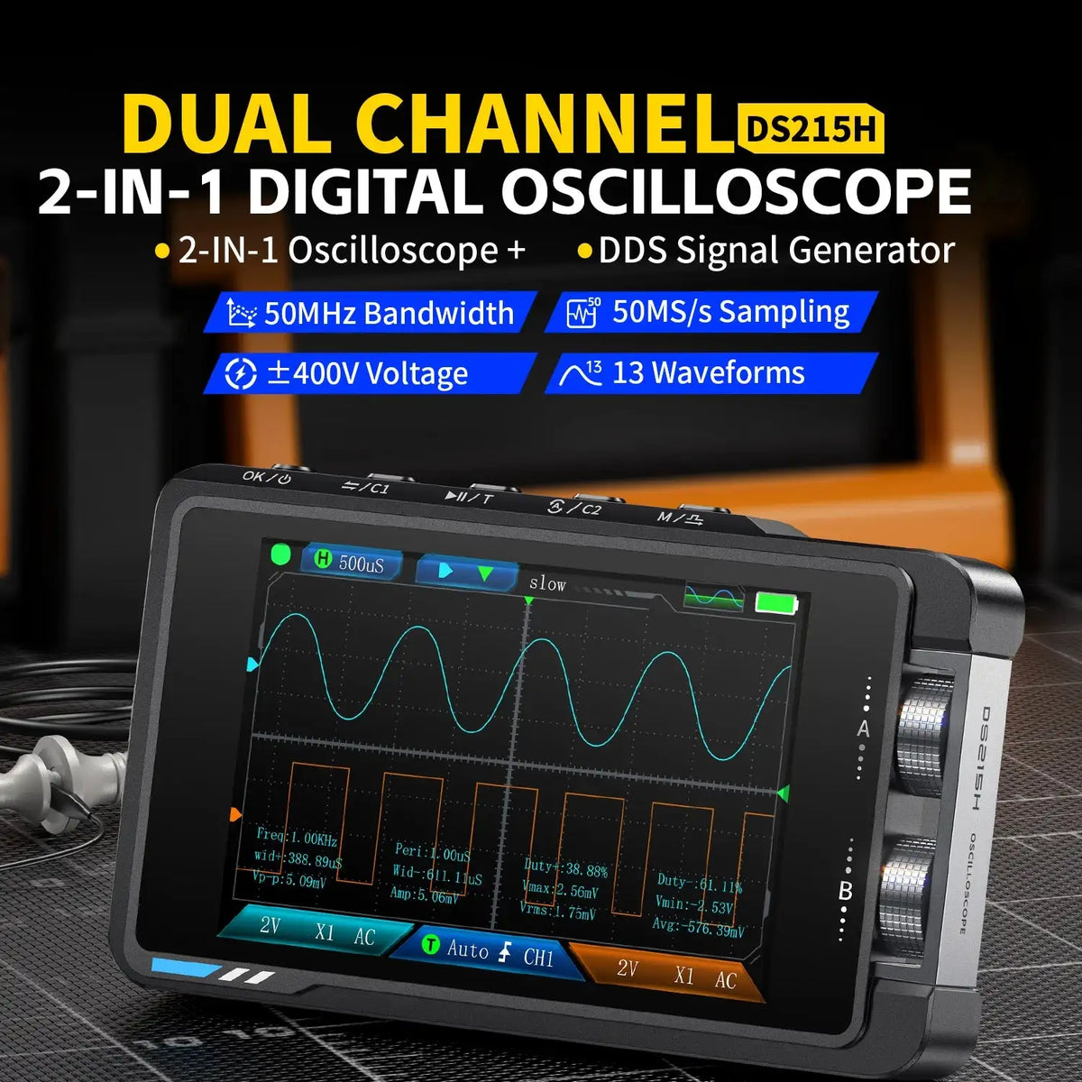 FNIRSI DS215H 2 In 1 Electronic Repair Tool Digital Pro