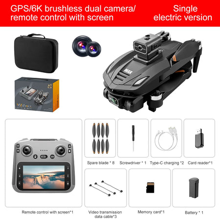 2025 New V168 Max GPS Drone &ndash; 5G 8K Dual Camera FPV 6k-OAS-GPS