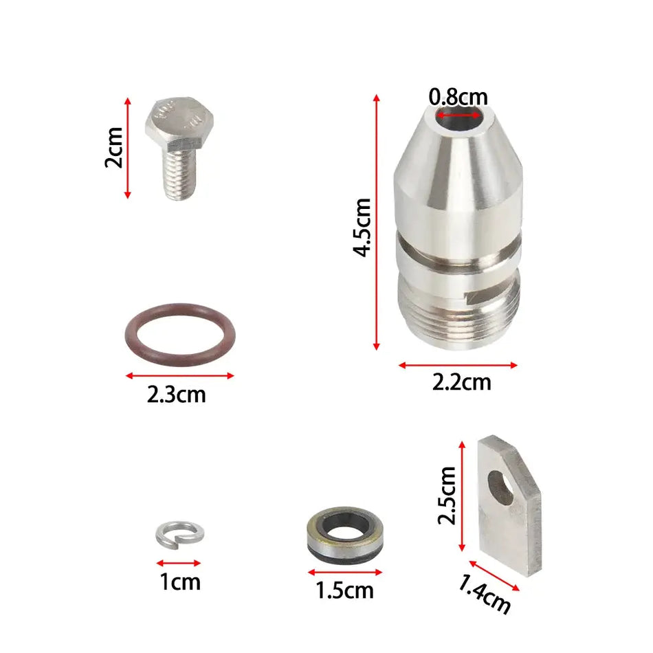345215 Silver Speedometer Housing Gear Seal Kit For Chevy GM TH350 TH350C Turbo 350 with O-Ring & Metal Seal & Bolts 25513247 by InterCyprus Trading Ltd