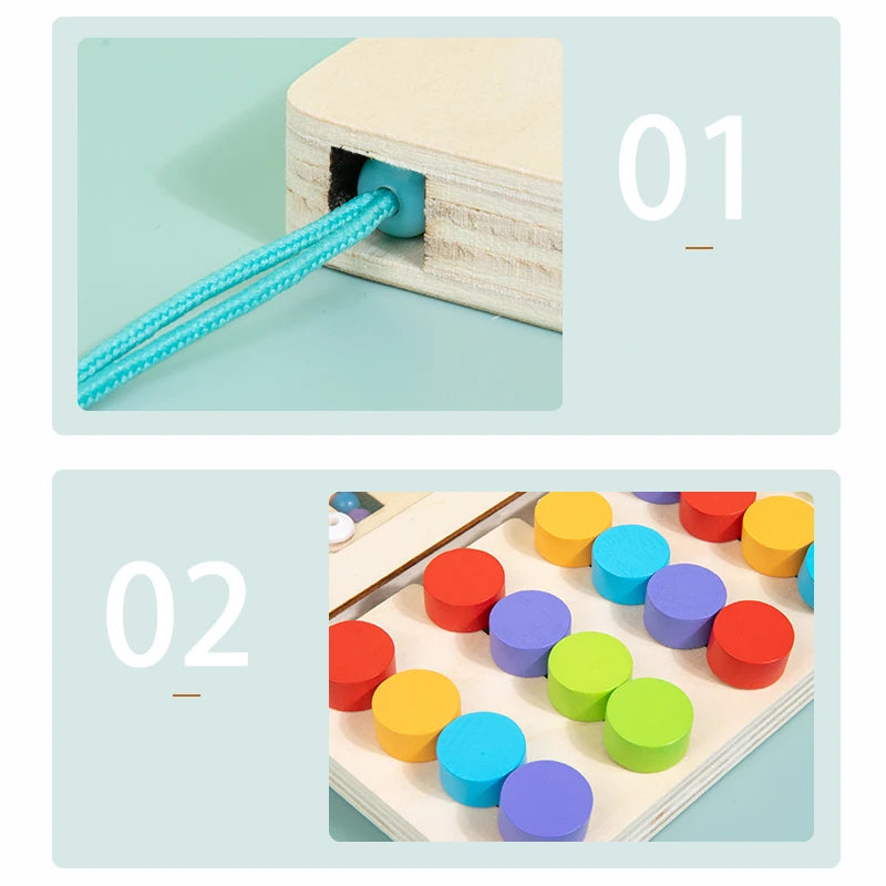 Magnetic Color Sliding Puzzle Board &ndash; Color Matching Logic