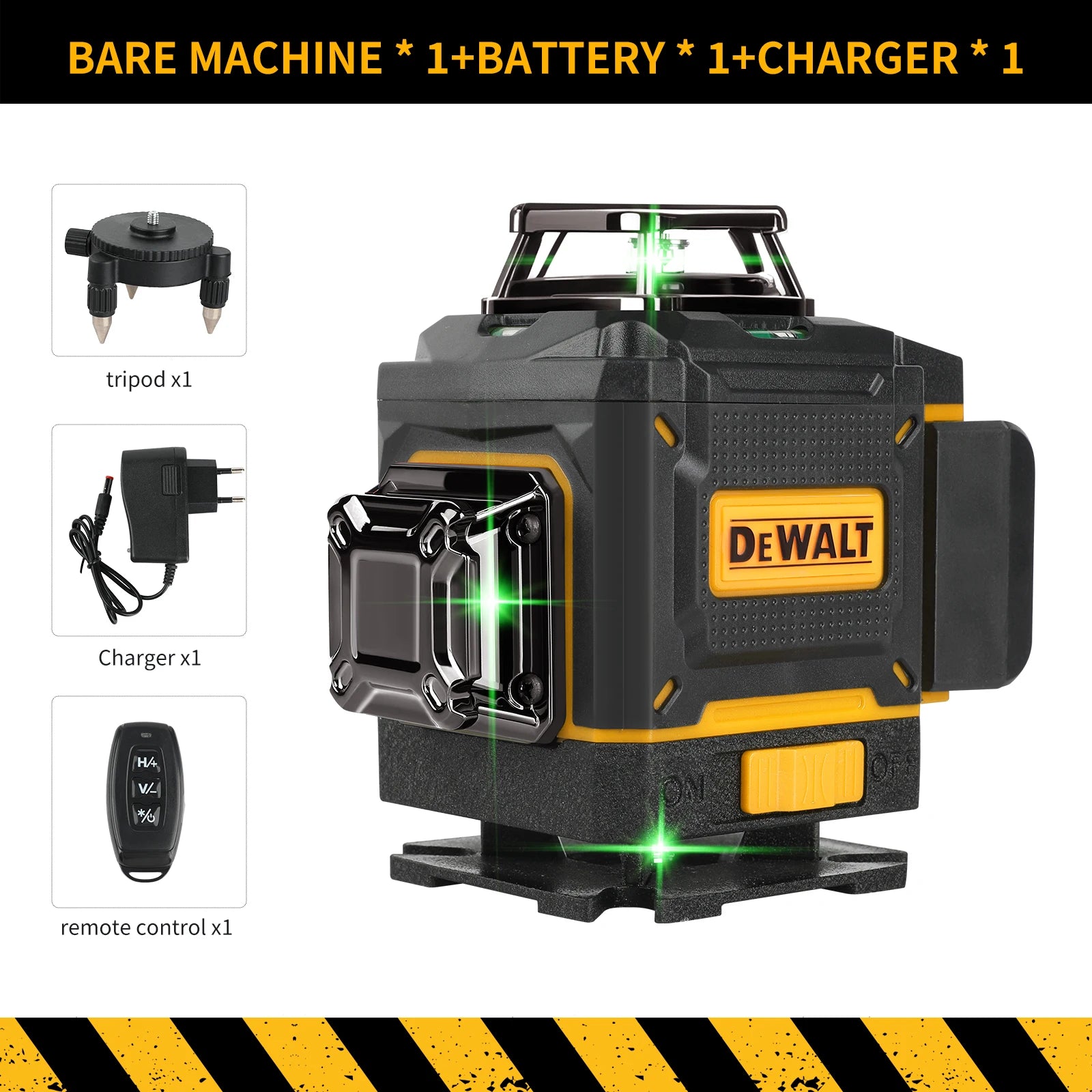 DEWALT 4 Sides 360 Degree Vertical Laser Level &ndash; Green Beam EU