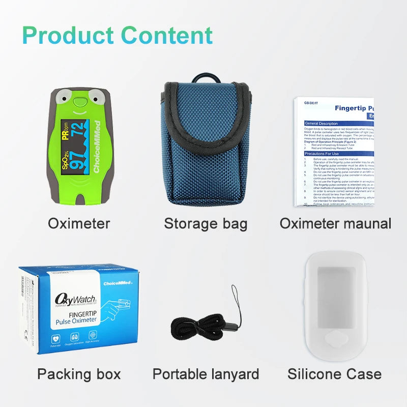 ChoiceMMed Children Finger Pulse Oximeter &ndash; OLED Display