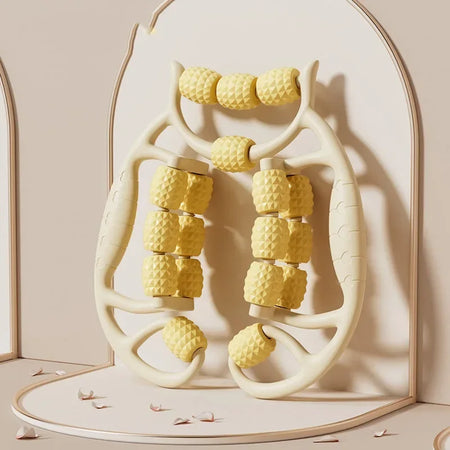 MIHJUSFDH Slimming Body Massage Roller for Cellulite Reduction and Relaxation Yellow