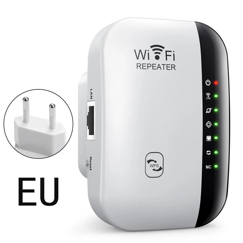 300Mbps Wireless Wi-Fi Range Extender for Seamless Connectivity EU-White