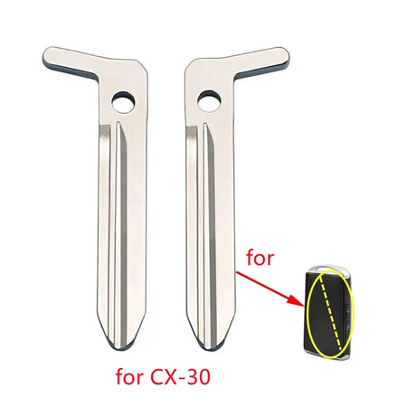 10pcs/lot Emergency Insert Small Smart Key Blade for Mazda CX-30 Axela Uncut by InterCyprus Trading Ltd