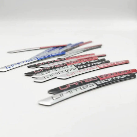 4-Pack Aluminum Wheel Hub Emblems, Universal Car Bike Sticker Badge Set by InterCyprus Trading Ltd