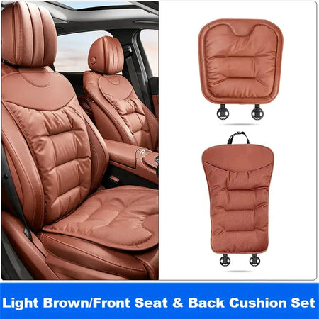 Vtear Universal Car Backrest Pad Front Seat Cushion Back Support Trim Breathable Hole Anti Slip Soft Padded Interior Accessories by InterCyprus Trading Ltd