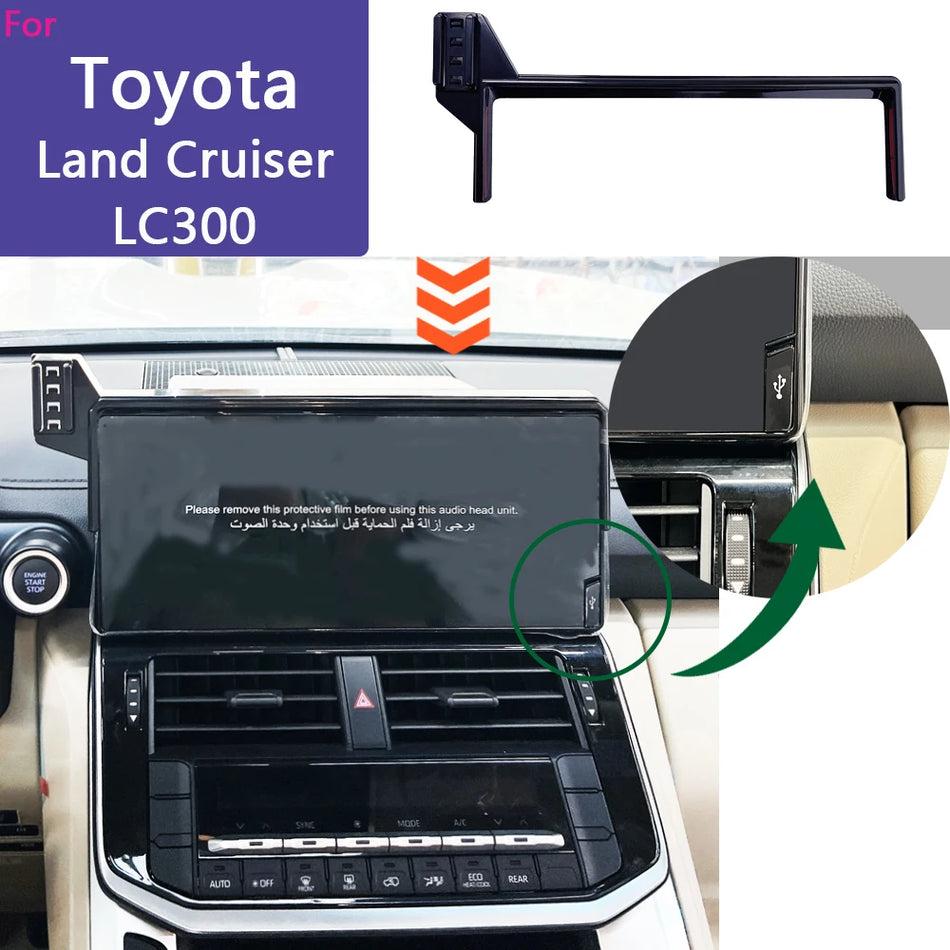 Toyota Land Cruiser LC300 Telefonhållare Trådlös Laddning