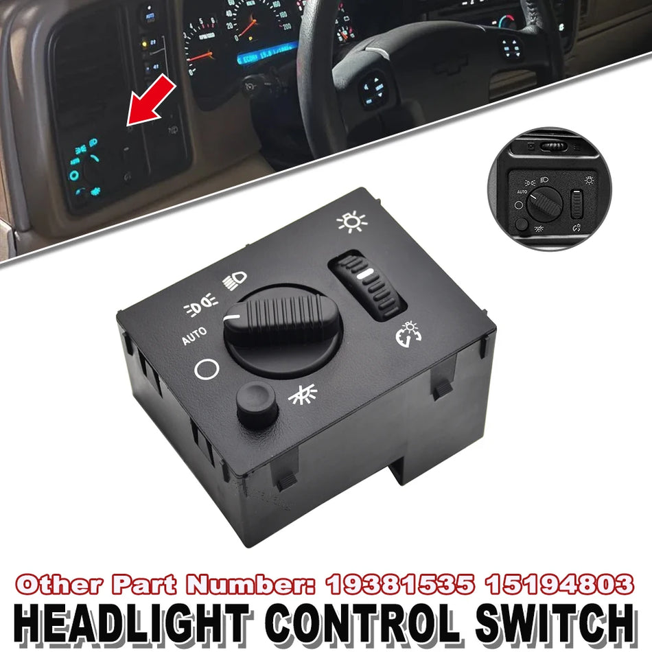 Fog Lamp Control Button Switch For GMC Chevy Silverado Sierra Yukon 2003