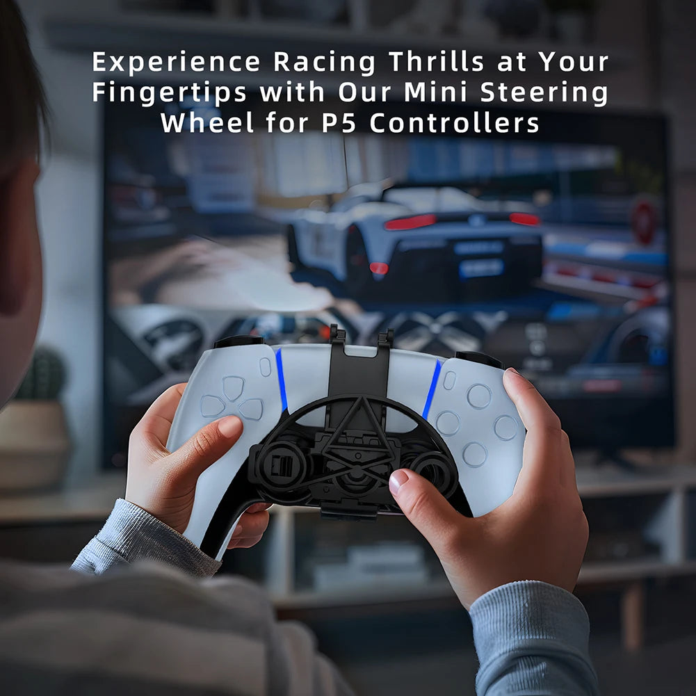 Mini Steering Wheel for PS5 &ndash; 360 Degree Force Feedback Control
