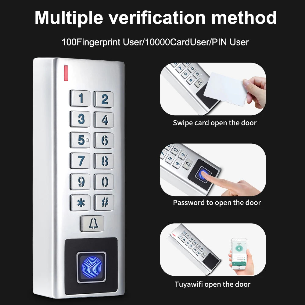 HF8-WiFi &ndash; IP66 Weatherproof Fingerprint Lock With App