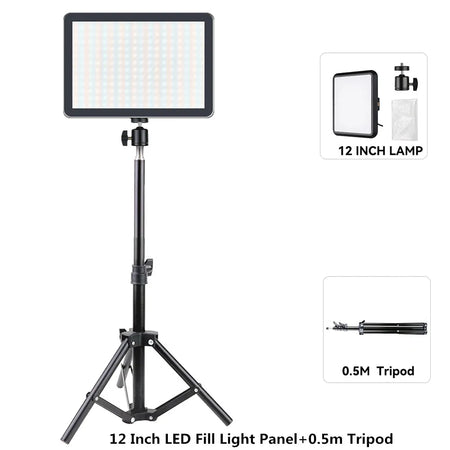 LED Photo Studio Light Kit 12 inch B