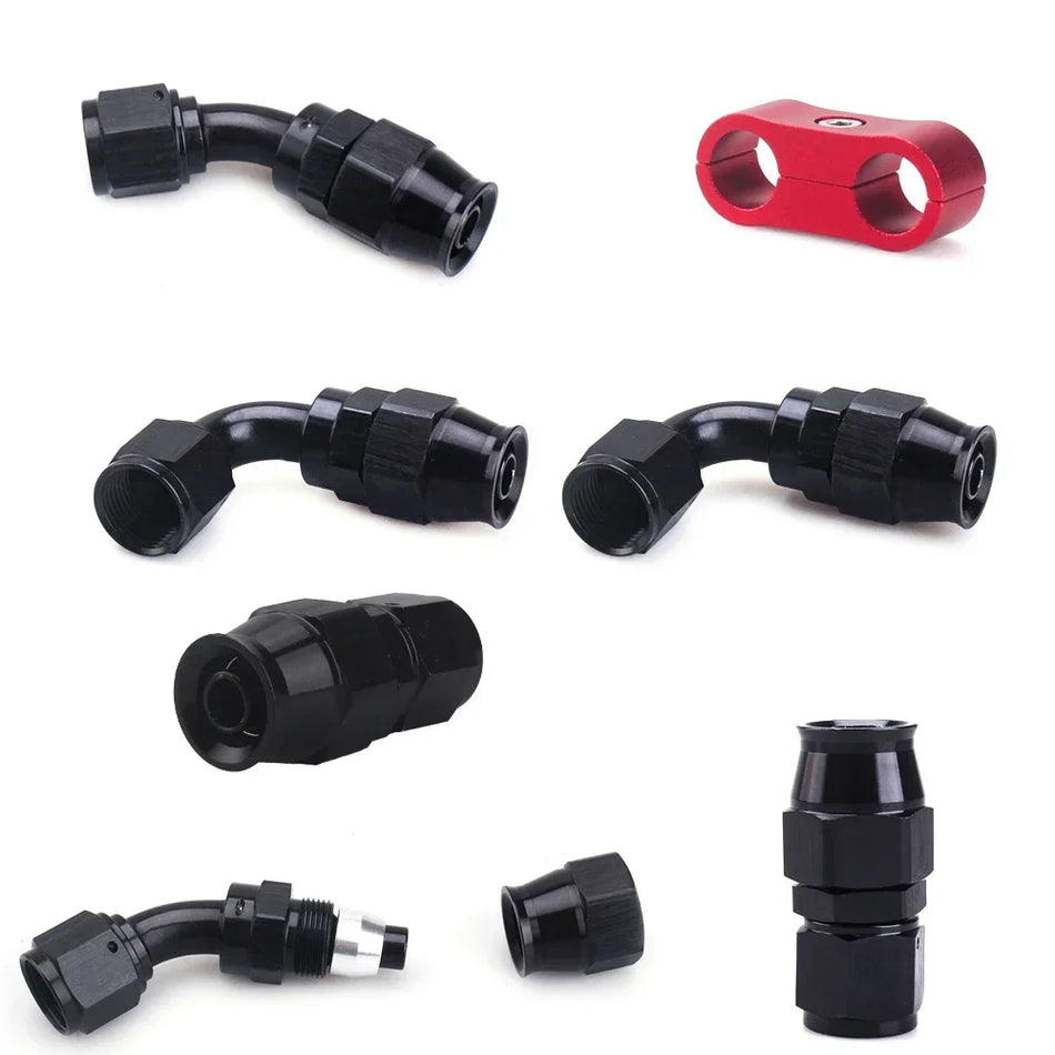 Tuyau de carburant en PTFE tressé en acier inoxydable AN8 3M avec kit de raccord, 8AN