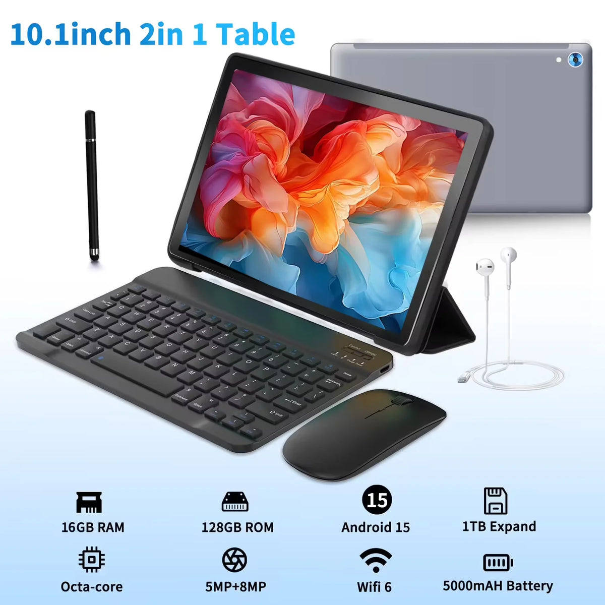 URAO C108 10 Inch Tablet &ndash; Android 14 Ultra Slim WiFi 6