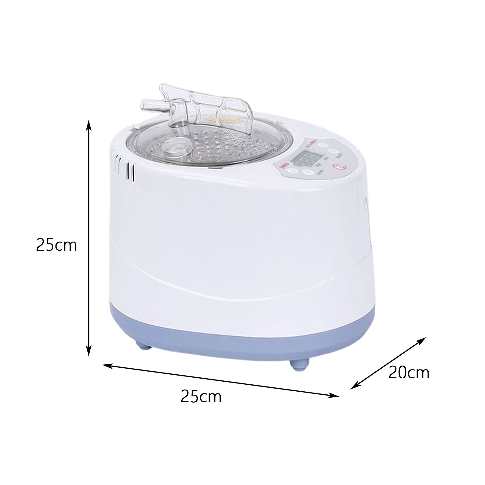 3L Sauna Steamer Pot &ndash; Portable Spa Steam With Timer WHITE