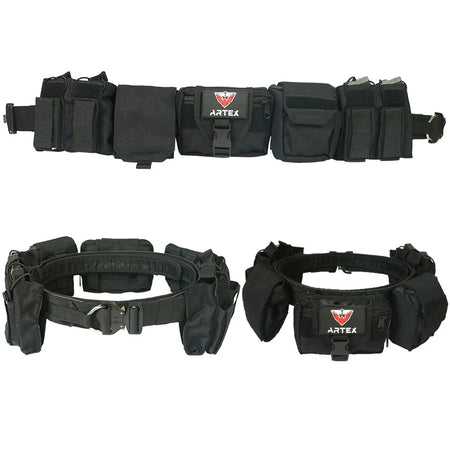 Tactical Waist Bag MOLLE Hunting Belt &ndash; MOLLE System Ready Black