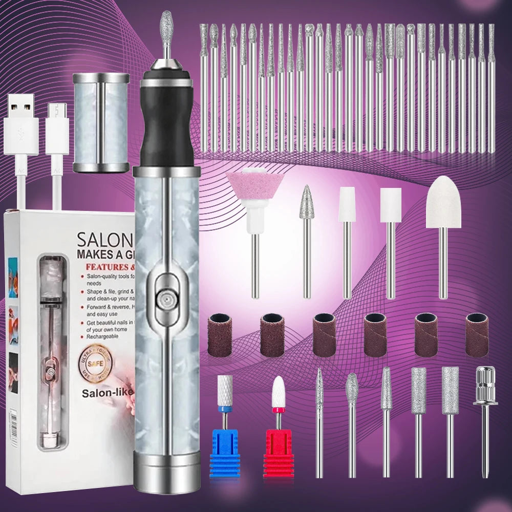 Yikoolin 20000RPM Electric Nails Drill &ndash; High Speed Tool Blue-ProMax