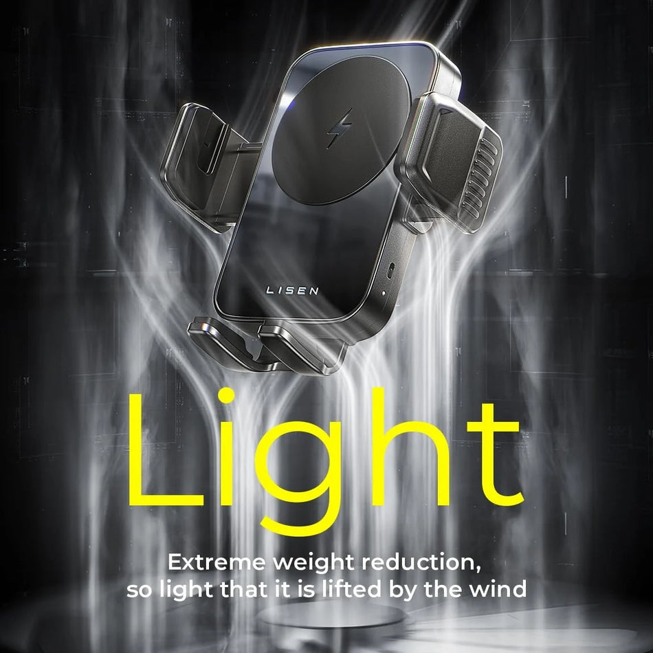 LISEN Fast Charging Car Phone Mount &ndash; Ultra Lightweight