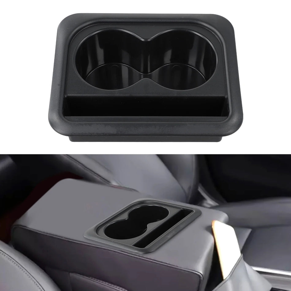 Cuscinetto per bracciolo auto in ABS opaco con portabicchieri, accessori auto multifunzionali
