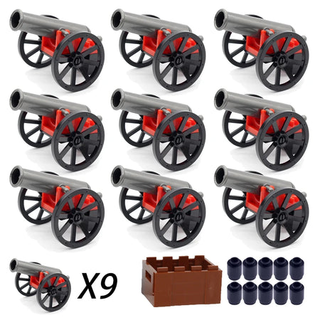 WWII Artillery Gun Carriage Building Blocks Set PJ1005-1