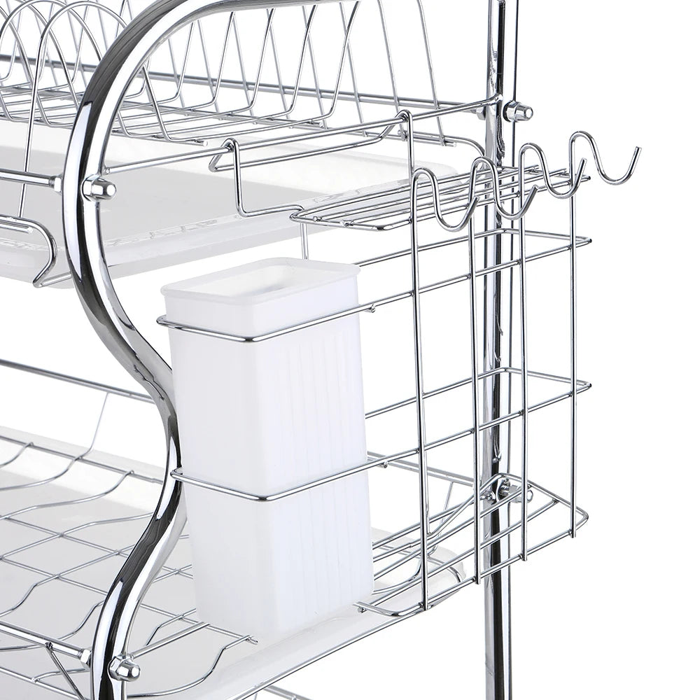 Multi-Functional 3-Tier Dish Rack &ndash; Draining Rack Holder A