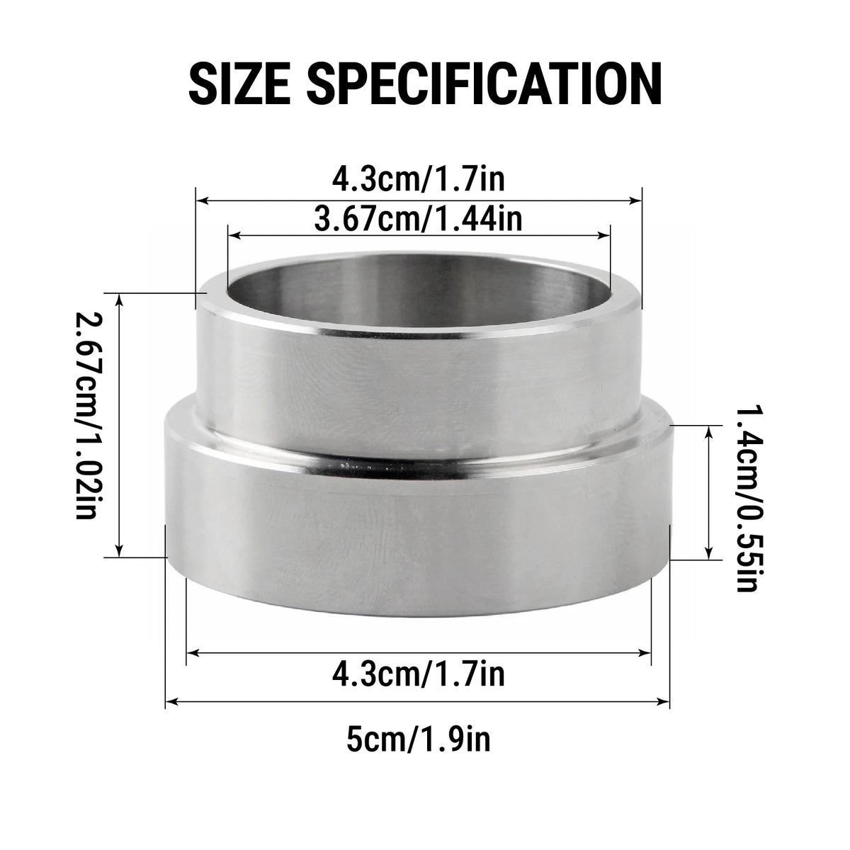 Flexplate Adapter Spacer Stainless Steel for GM LS1 LS2 LS3 LS7 by InterCyprus Trading Ltd