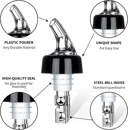 Automatic Measure Liquor Pourers &ndash; Durable Virgin Plastic
