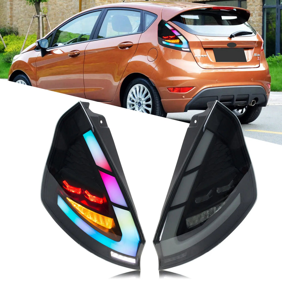 Ford Fiesta MK7 MK7.5 RGB Tail Lights With Sequential Turn Signals