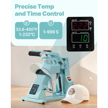 Hat Heat Press With Interchangeable Platens