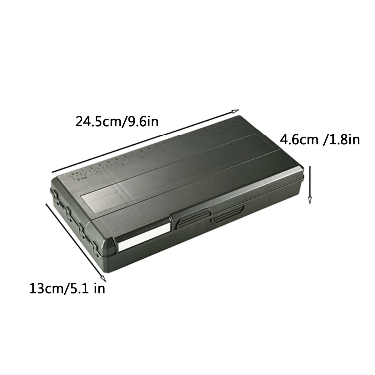 TOMSHOO Fishing Tackle Box &ndash; Transparent With Scale