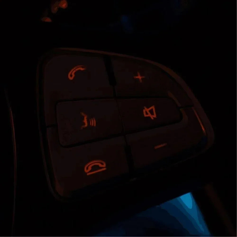 Premium Steering Wheel Button Cover Stickers for Mercedes Benz C-Class W205, GLC X253, V-Class Vito W447 - Stylish Auto Accessories