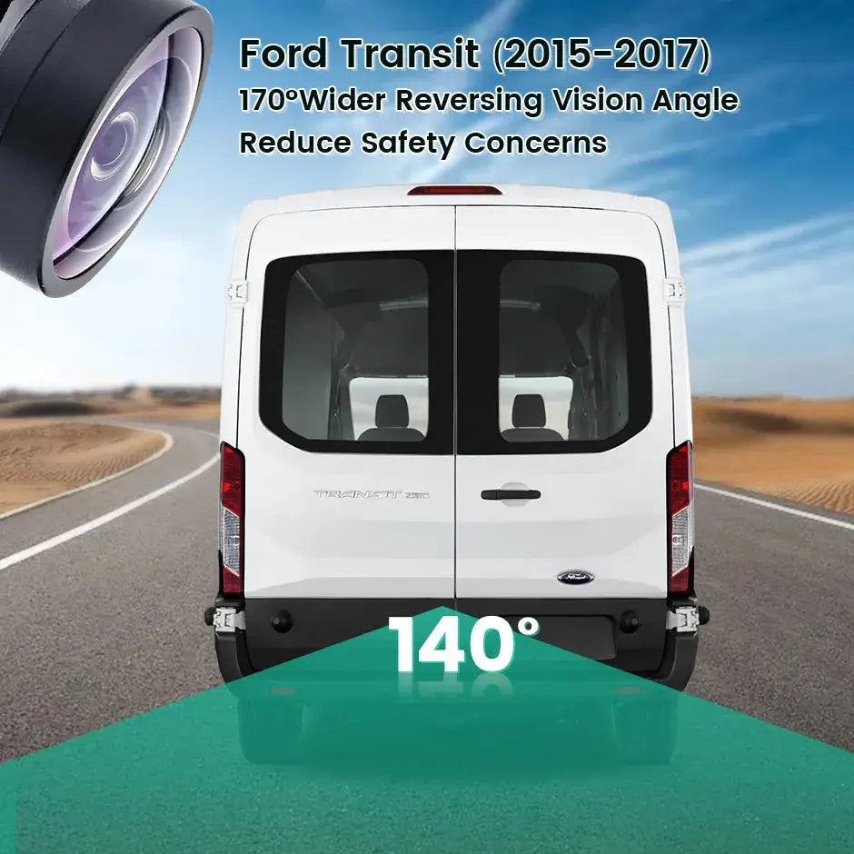 ABS Rear View Camera with Guide Line for Ford Transit by InterCyprus Trading Ltd