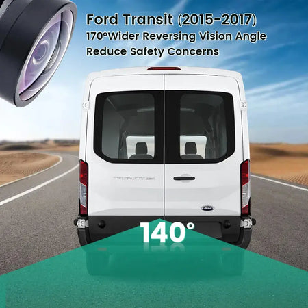 ABS Rear View Camera with Guide Line for Ford Transit by InterCyprus Trading Ltd