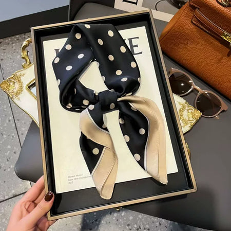 New Simple 70cm Silk Square Scarf &ndash; Elegant Satin Bandana Print 14