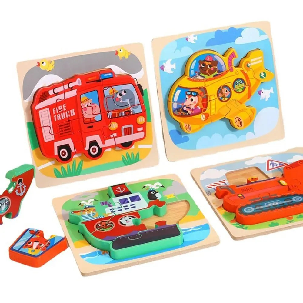 3D Wooden Puzzles Hand Grab Boards &ndash; Educational Puzzle Fun