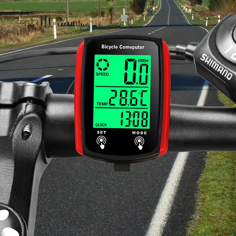 Bicycle Computer LCD Digital Wired Speedometer With Backlight