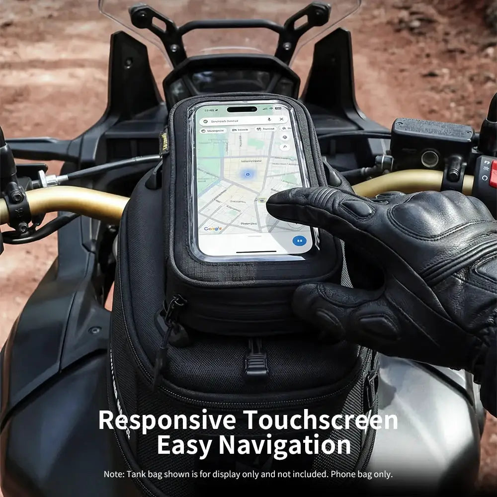 Rhinowalk Motorcycle Multi-Functional Expandable Phone Bag 1L Supports 7 Inch Phone Easy Navigation Molle Model Tool Bag by InterCyprus Trading Ltd